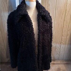 Vintage (80’s) Women's Black Faux Fur Jacket by Aziz